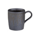 Ceramic and Stoneware Coffee Cup Set with Metallic Glaze and Saucer Handmade Textured Finish - Image 1