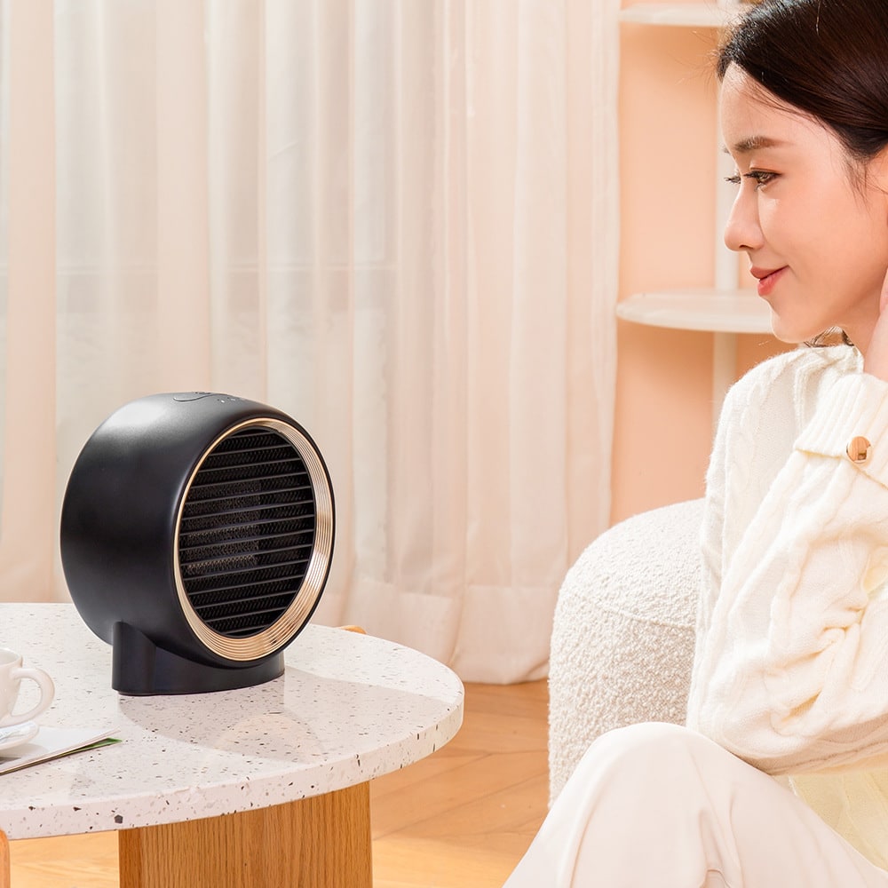 Ceramic Portable Energy Efficient Space Heater with Small Compact Desktop Design and Quiet Operation - Image 2