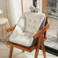 Chair Cushion with Office Back Support for Desk Plush Tufted Fleece Pad Vanity - Image 1