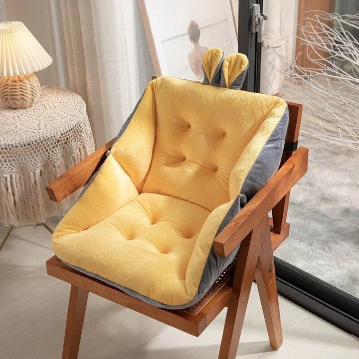 Chair Cushion with Office Back Support for Desk Plush Tufted Fleece Pad Vanity - Image 7