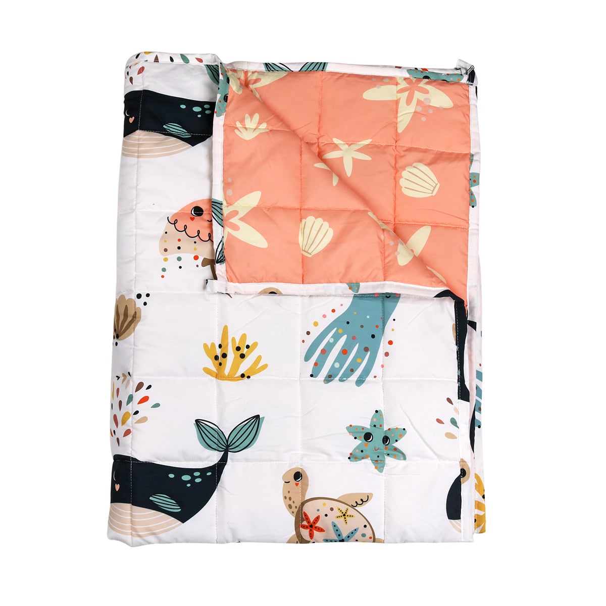 Childrens Weighted Blanket Kids Reversible Quilted Anxiety Relief Cartoon - Image 1