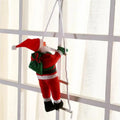 Christmas Decoration Climbing Santa with Rope Ladder Hanging Ornament for Indoor Holiday Display - Image 2