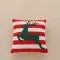 Christmas Pillow Cover Square Throw with Festive Embroidered Design and Woven Texture - Image 3