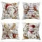 Christmas Pillow Covers Set of 4 Square Throw with Holiday Designs and Hidden Zippers - Image 9