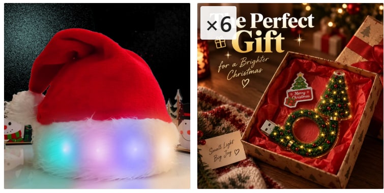 Christmas Projector Light with USB Flexible LED and Holiday Projection Patterns - Image 1