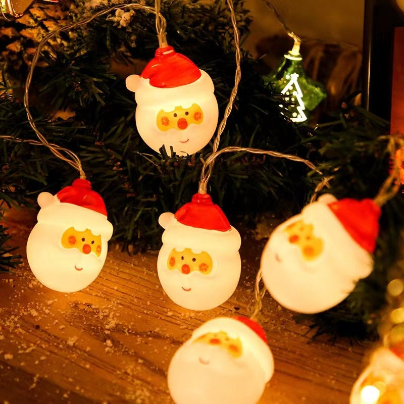 Christmas String Lights with 20 LED Santa Heads Battery Operated 3 Meter Indoor Decoration - Image 9