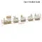 Christmas Train Decoration with Wooden Miniature Figures and Retro Tabletop Design - Image 3