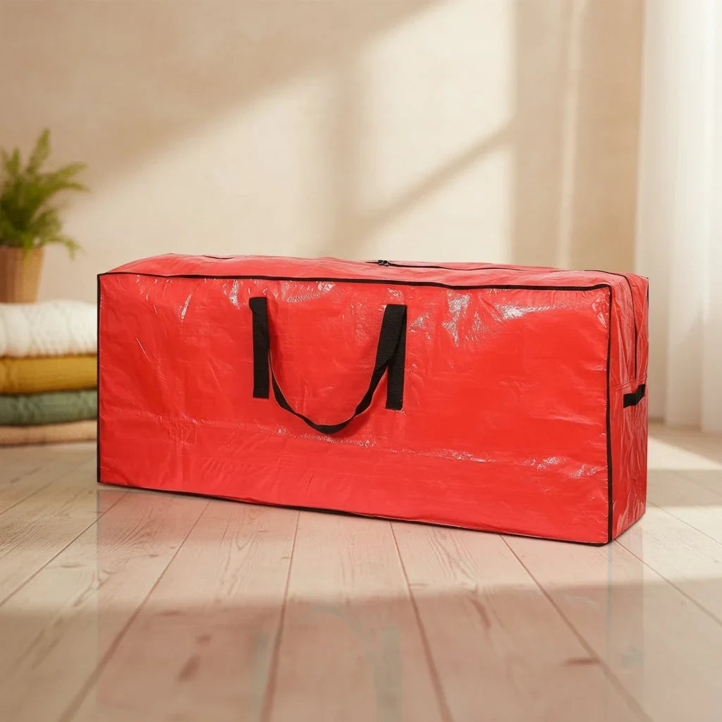 Christmas Tree Storage Bag with Heavy-Duty Waterproof Plastic and Dual Zipper Closure - Image 5