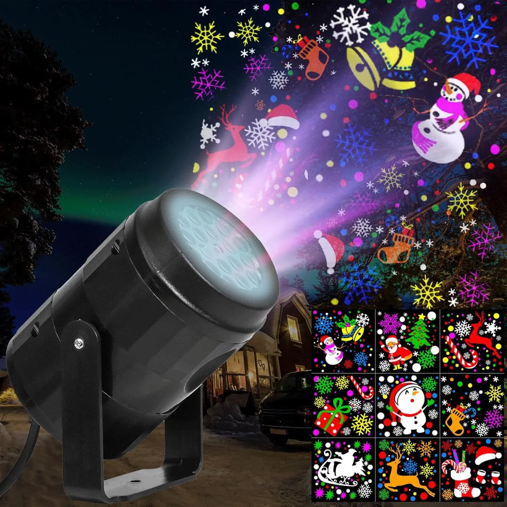 Christmas Xmas Light Projector Outdoor with Rotating Holiday Patterns and Adjustable Stand - Image 1