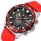 Chronograph Watch with Silicone Band Subdials Date Display and Luminous Hands - Image 3