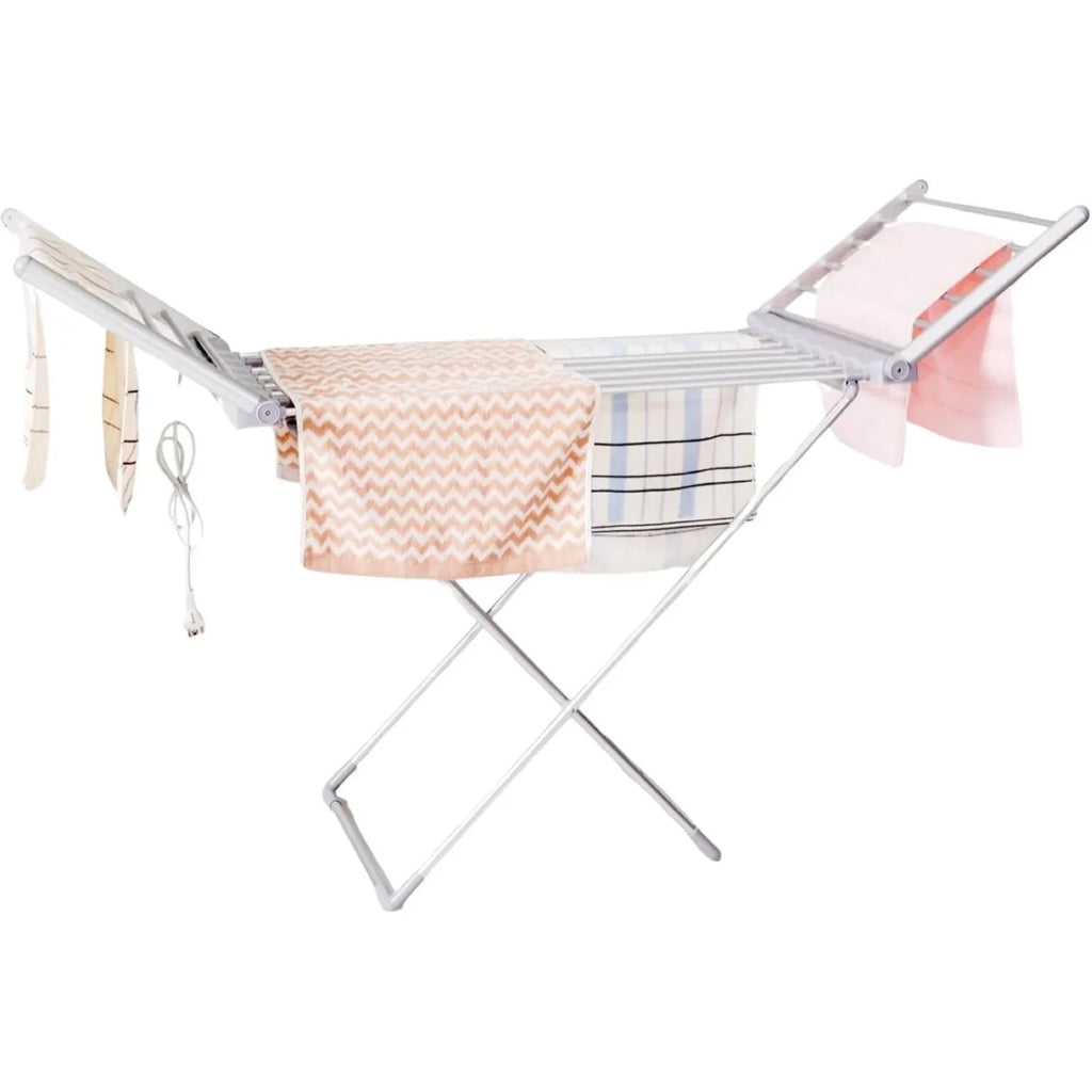 Clothes Drying Rack Electric Dryer Foldable Aluminum Heated Portable Airer - Image 6