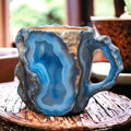 Coffee Mug Crystal Gemstone Novelty Faceted Translucent Gift Geode - Image 2