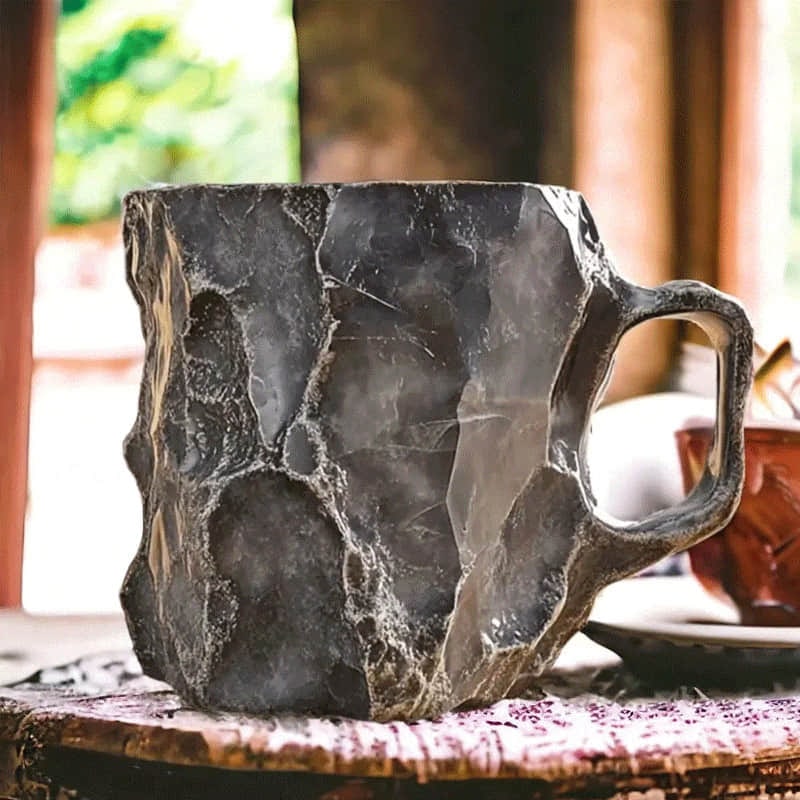 Coffee Mug Crystal Gemstone Novelty Faceted Translucent Gift Geode - Image 3