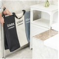 Collapsible Laundry Basket and Sorter Hamper with 3 Sections Aluminum Frame and Handles - Image 1
