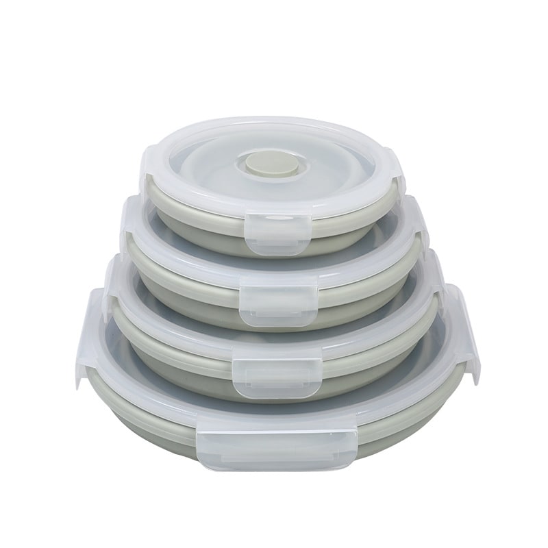 Collapsible Lunch Box with Silicone Bento Containers and Snap-Lock Lids Heatable - Image 14