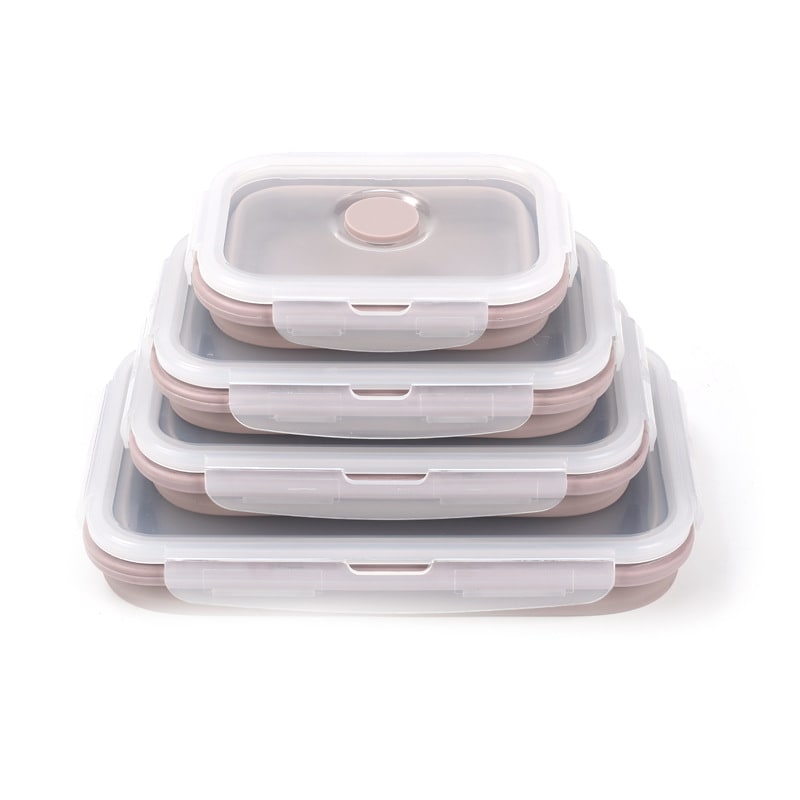 Collapsible Lunch Box with Silicone Bento Containers and Snap-Lock Lids Heatable - Image 9