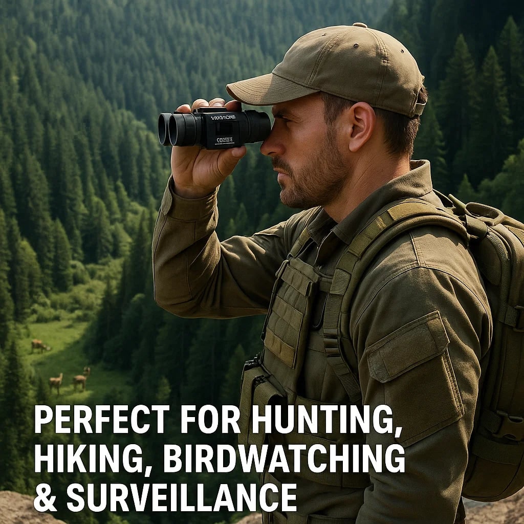 Compact Binoculars Portable Foldable Pocket Outdoor Hiking Travel High Powered - Image 3