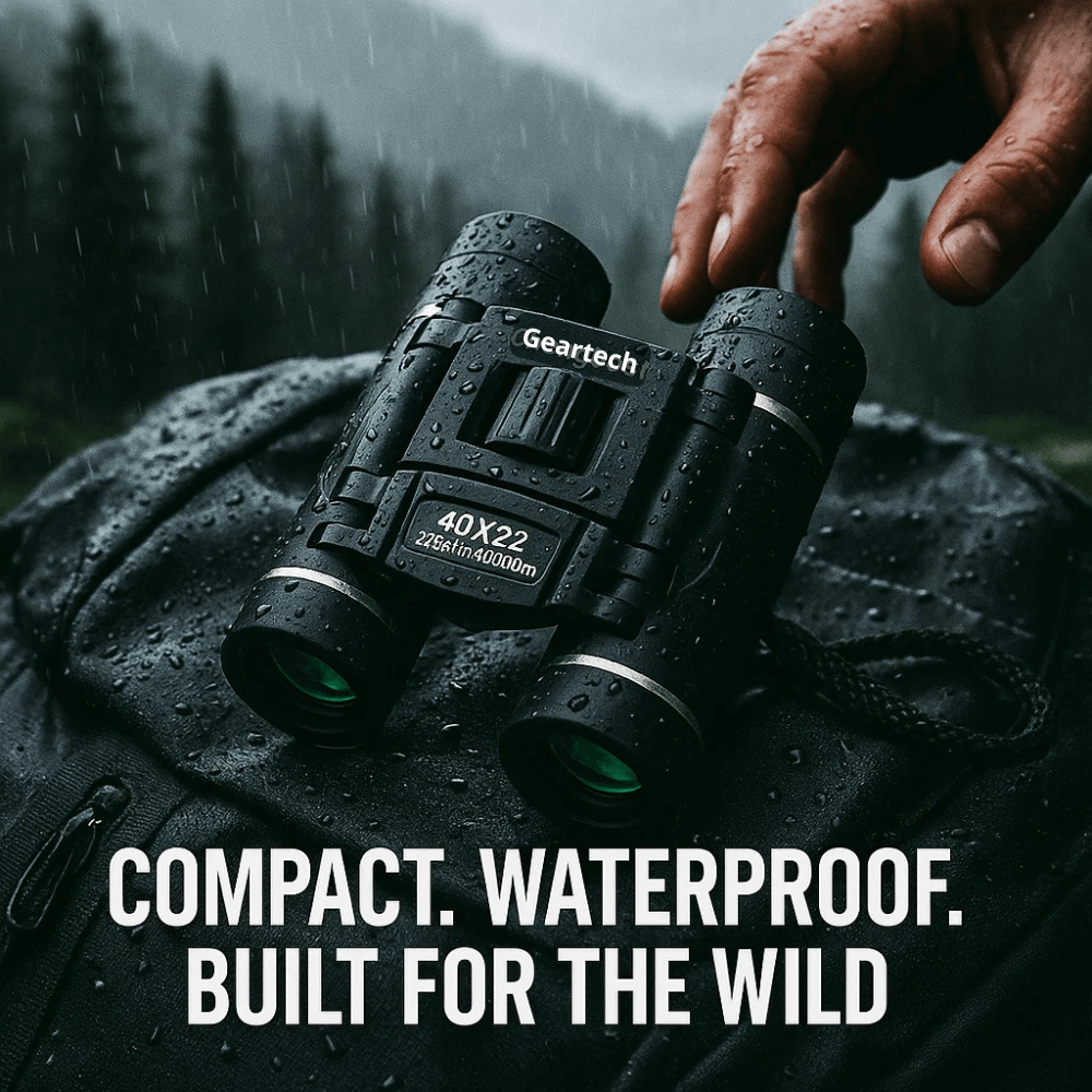Compact Binoculars Portable Foldable Pocket Outdoor Hiking Travel High Powered - Image 4