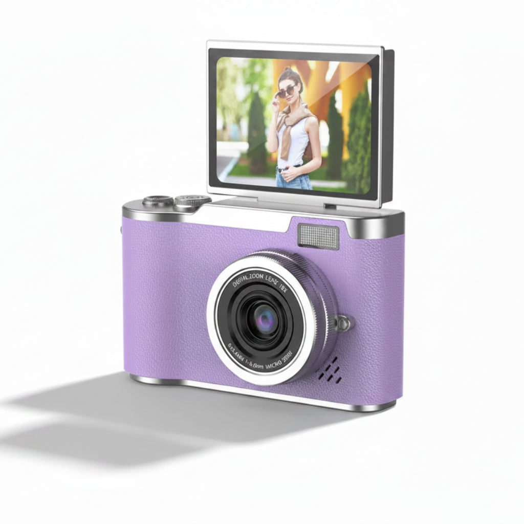 Compact Digital Camera Vlogging 4K Flip Screen Portable Rechargeable - Image 11