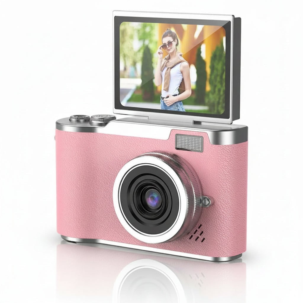 Compact Digital Camera Vlogging 4K Flip Screen Portable Rechargeable - Image 8