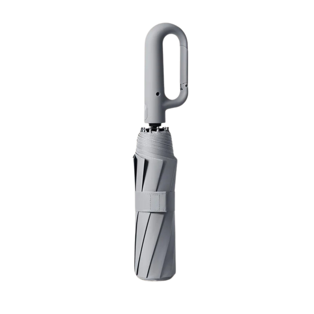 Compact Travel Umbrella Windproof Automatic Folding Portable Carabiner Uv Protection - Image 3