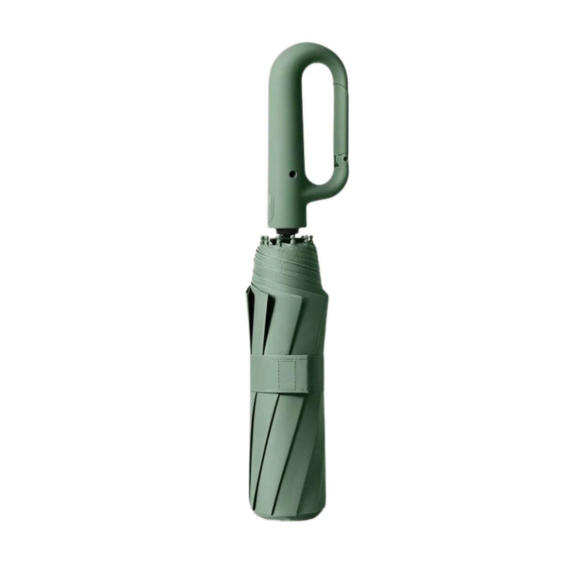 Compact Travel Umbrella Windproof Automatic Folding Portable Carabiner Uv Protection - Image 4