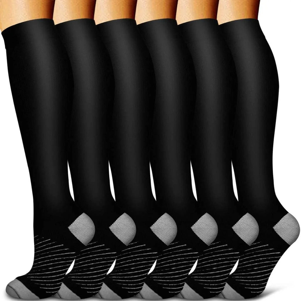 Compression Support Socks and with Moisture Wicking and Reinforced Heel Toe - Image 1