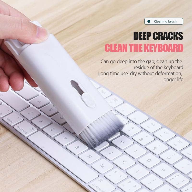 Computer Keyboard Cleaning Kit with Retractable Brush Keycap Puller and Microfiber Screen Wipe - Image 12