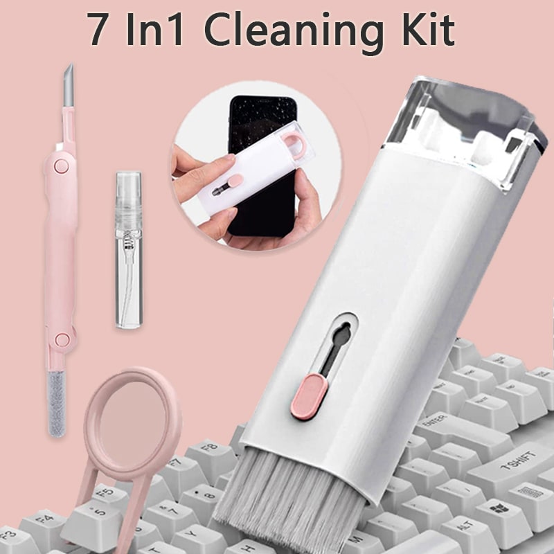 Computer Keyboard Cleaning Kit with Retractable Brush Keycap Puller and Microfiber Screen Wipe - Image 19