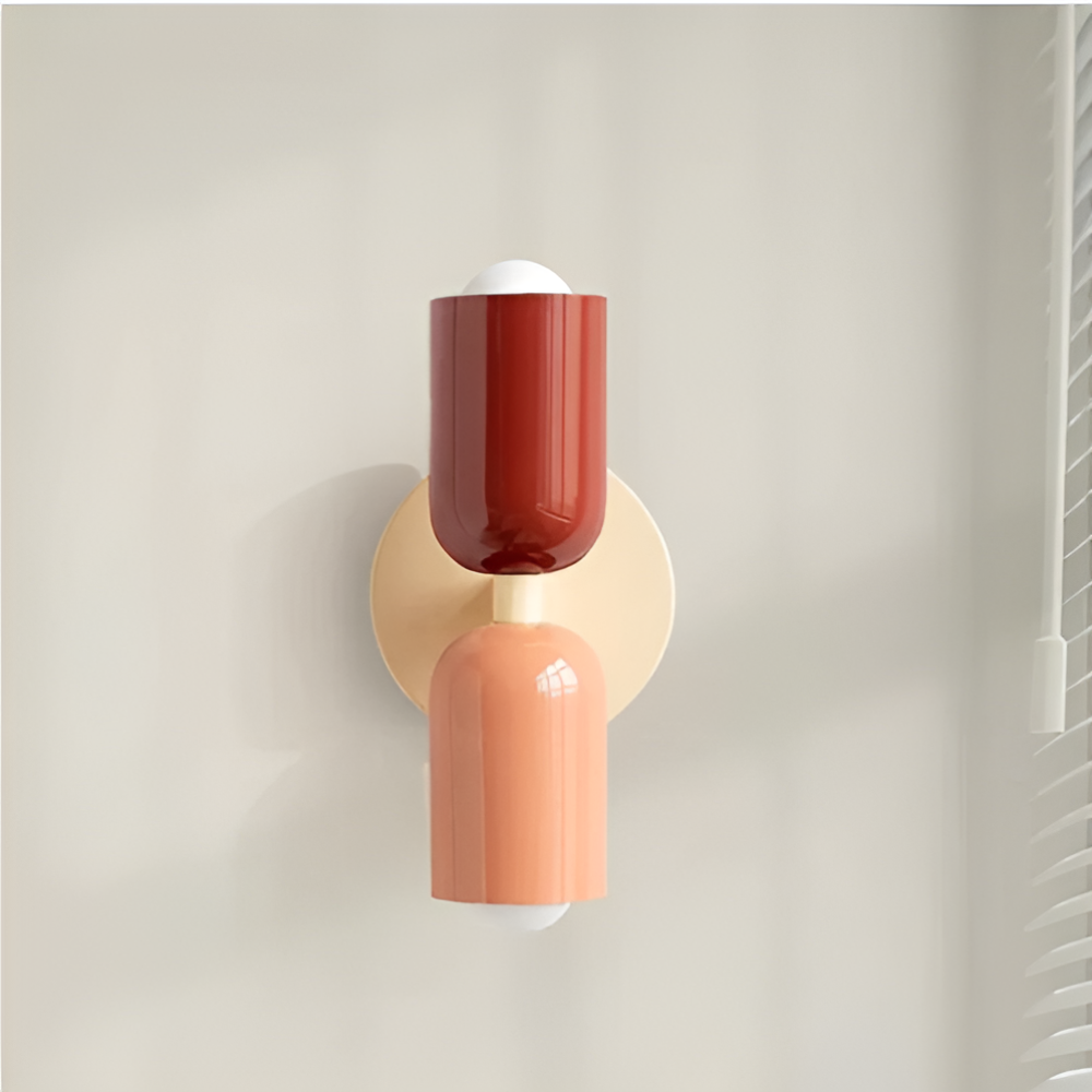 Contemporary Wall Sconce Lighting with Dual Up Down Direction and Color Block Design - Image 12