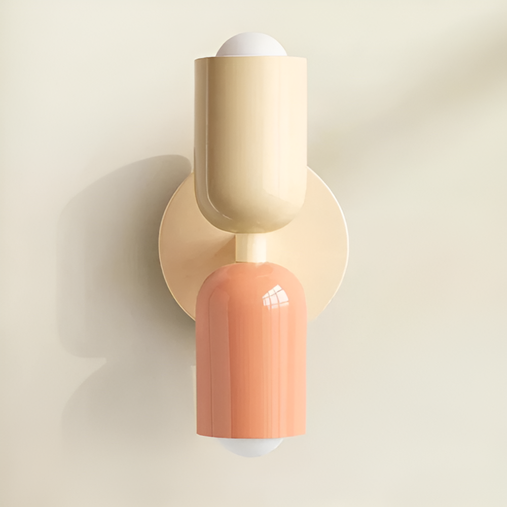 Contemporary Wall Sconce Lighting with Dual Up Down Direction and Color Block Design - Image 13