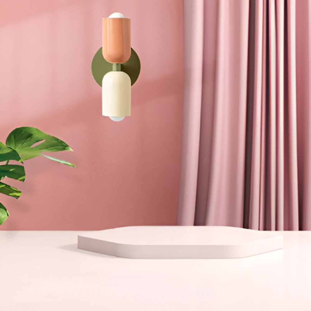 Contemporary Wall Sconce Lighting with Dual Up Down Direction and Color Block Design - Image 3
