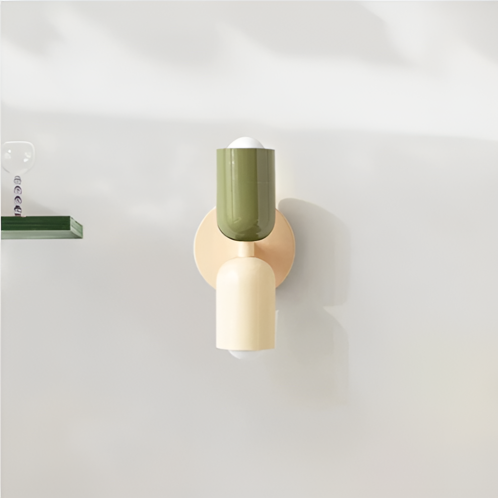 Contemporary Wall Sconce Lighting with Dual Up Down Direction and Color Block Design - Image 5