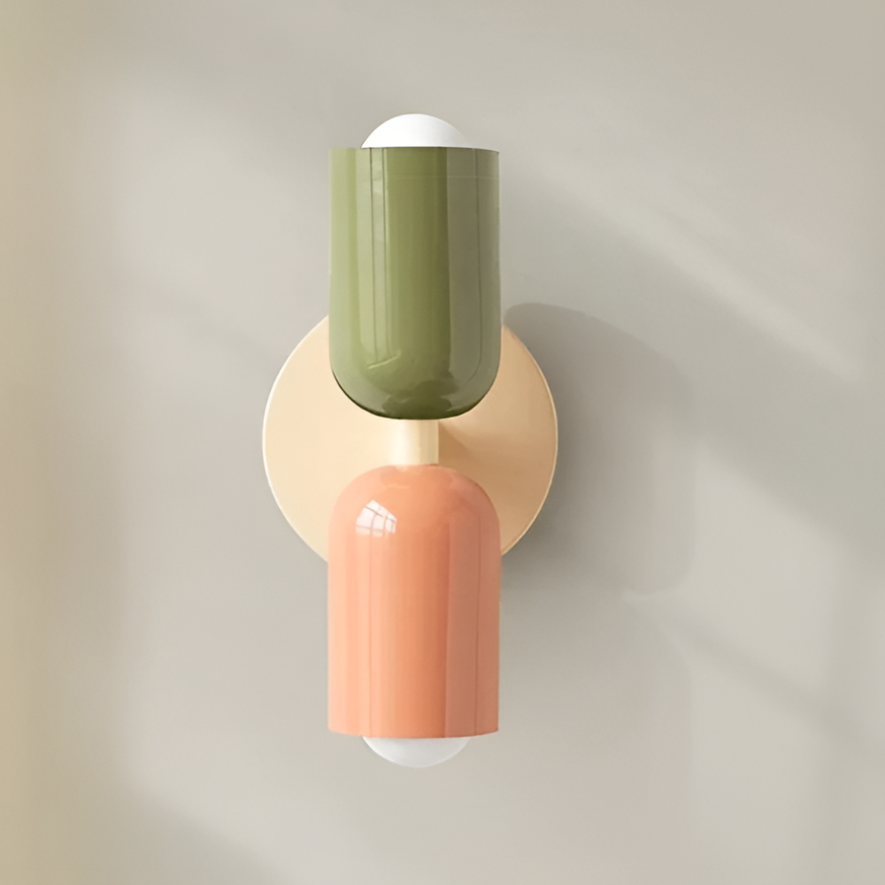 Contemporary Wall Sconce Lighting with Dual Up Down Direction and Color Block Design - Image 6