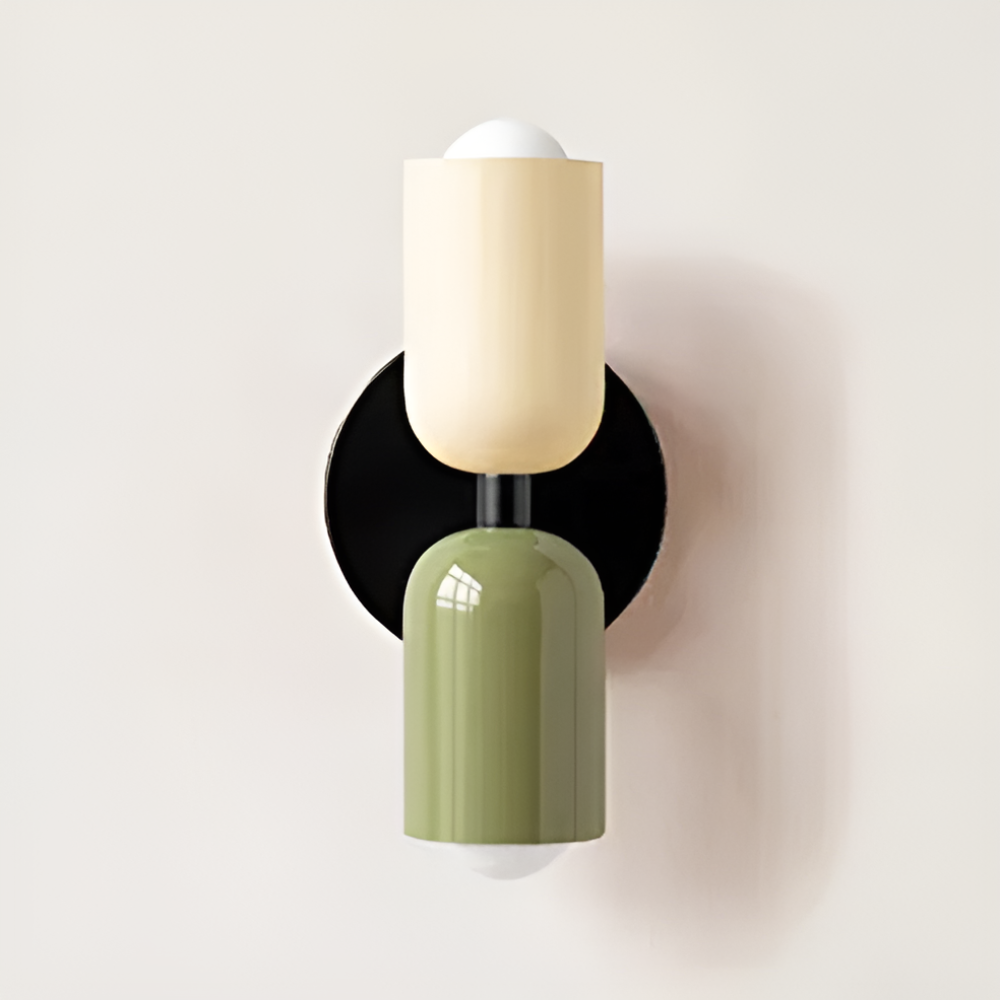 Contemporary Wall Sconce Lighting with Dual Up Down Direction and Color Block Design - Image 7