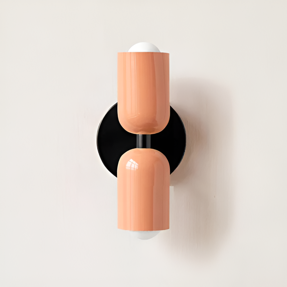 Contemporary Wall Sconce Lighting with Dual Up Down Direction and Color Block Design - Image 9