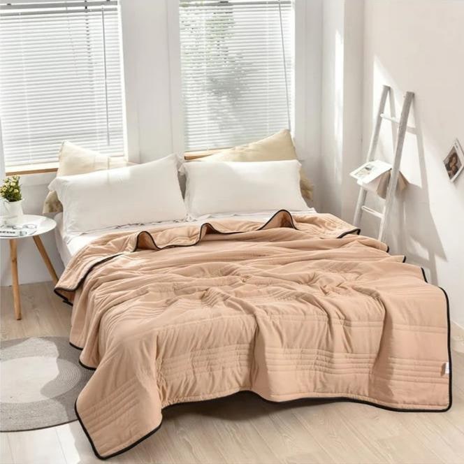 Cooling Blanket with Channel Quilted Design and Soft Crinkled Texture - Image 10