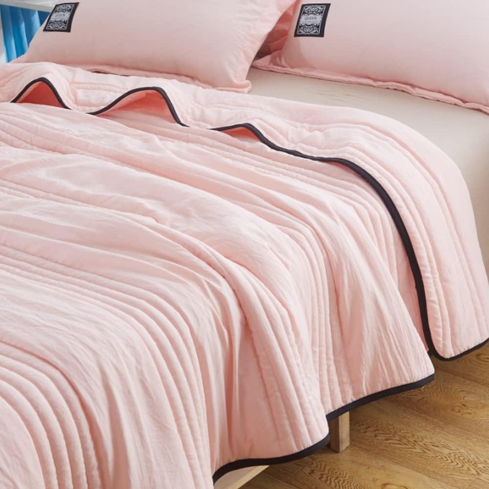 Cooling Blanket with Channel Quilted Design and Soft Crinkled Texture - Image 4