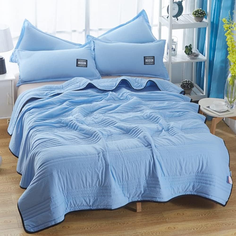 Cooling Blanket with Channel Quilted Design and Soft Crinkled Texture - Image 8