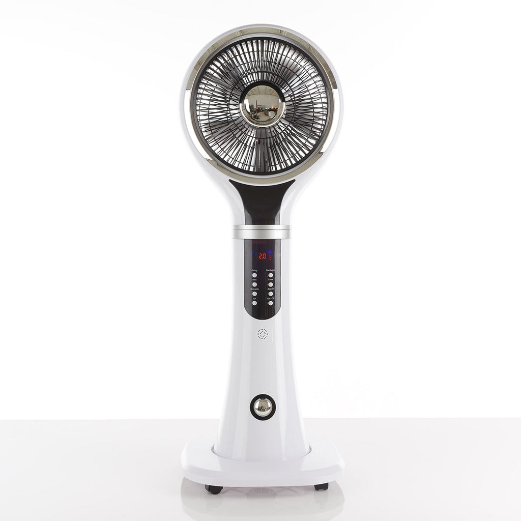 Cooling Fan Portable Evaporative Cooler Misting Pedestal Digital LED Display Oscillating - Image 14