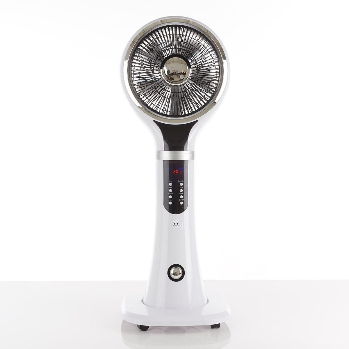 Cooling Fan Portable Evaporative Cooler Misting Pedestal Digital LED Display Oscillating - Image 14