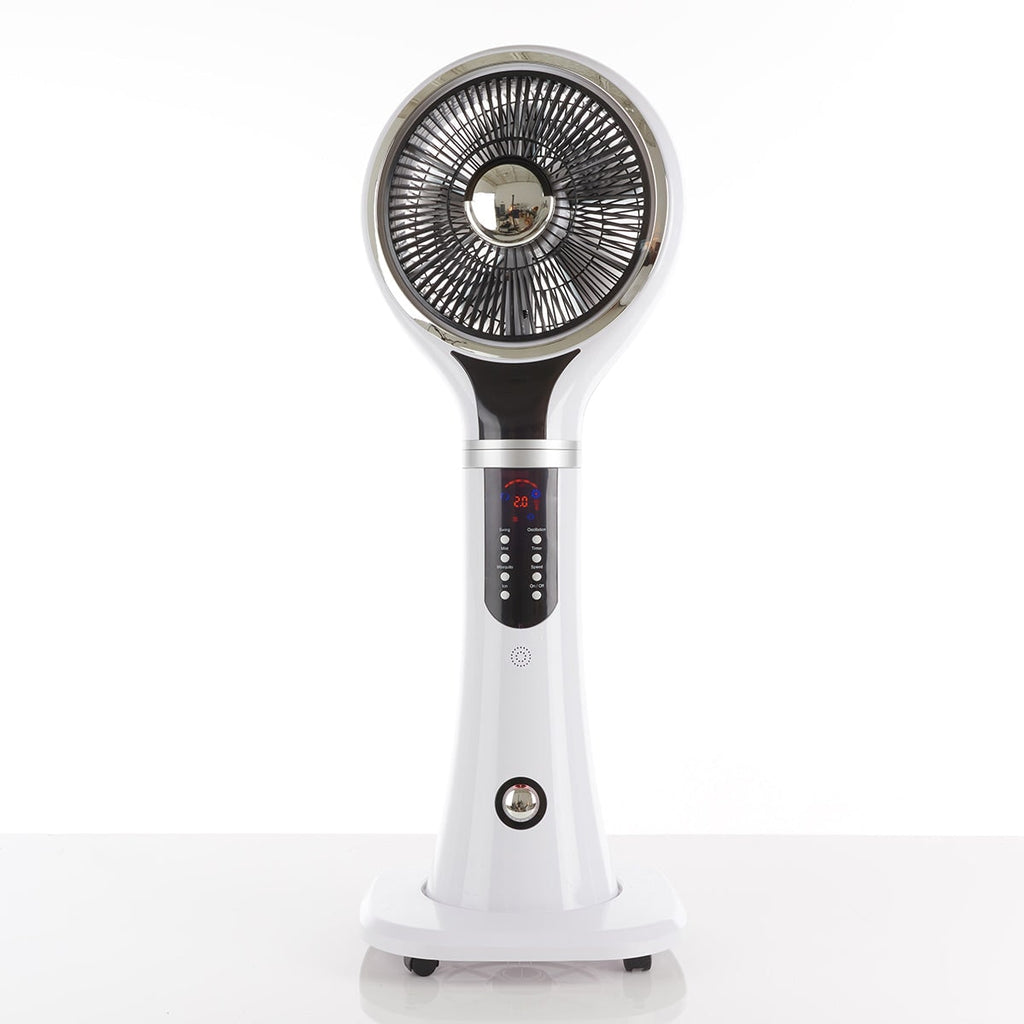 Cooling Fan Portable Evaporative Cooler Misting Pedestal Digital LED Display Oscillating - Image 2