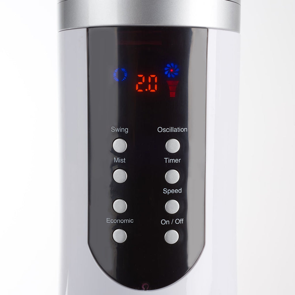 Cooling Fan Portable Evaporative Cooler Misting Pedestal Digital LED Display Oscillating - Image 4