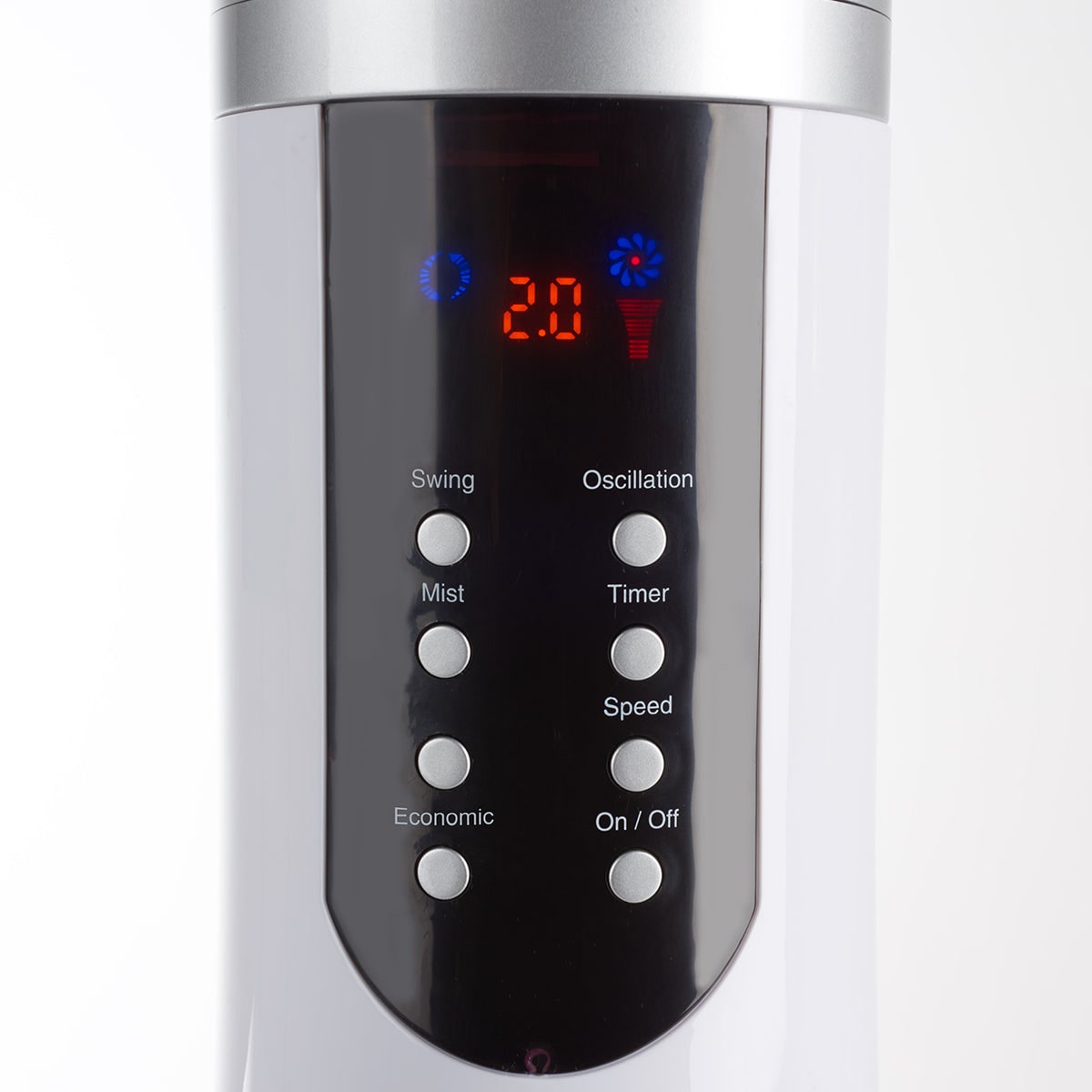 Cooling Fan Portable Evaporative Cooler Misting Pedestal Digital LED Display Oscillating - Image 4