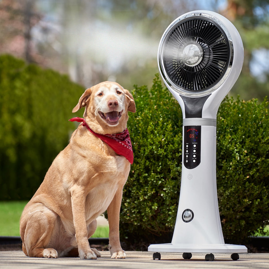 Cooling Fan Portable Evaporative Cooler Misting Pedestal Digital LED Display Oscillating - Image 6