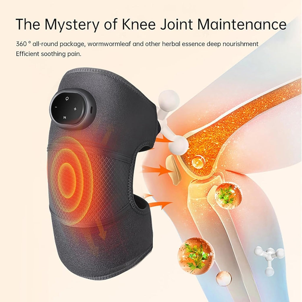 Cordless Heated Knee Massager with Vibration Heat and Digital Display for Arthritis Pain Relief - Image 6