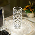 Cordless Rechargeable Table Lamp Acrylic Crystal Touch Control Ripple Light Sensor - Image 1