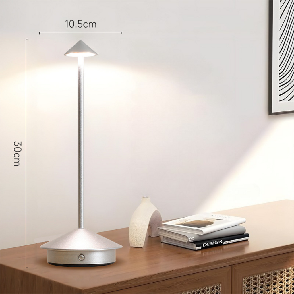 Cordless Table Lamp with USB Rechargeable Battery and Minimalist LED Design - Image 11