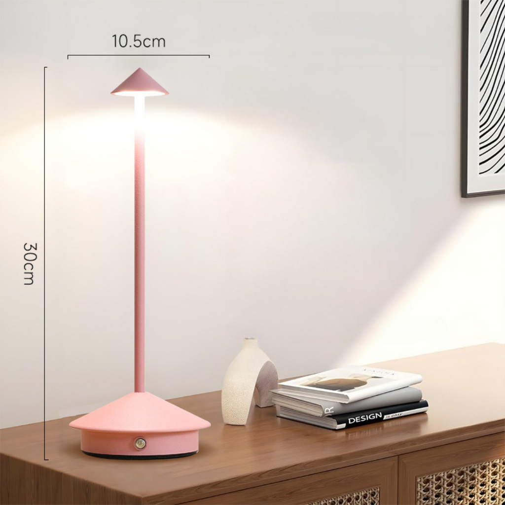 Cordless Table Lamp with USB Rechargeable Battery and Minimalist LED Design - Image 12
