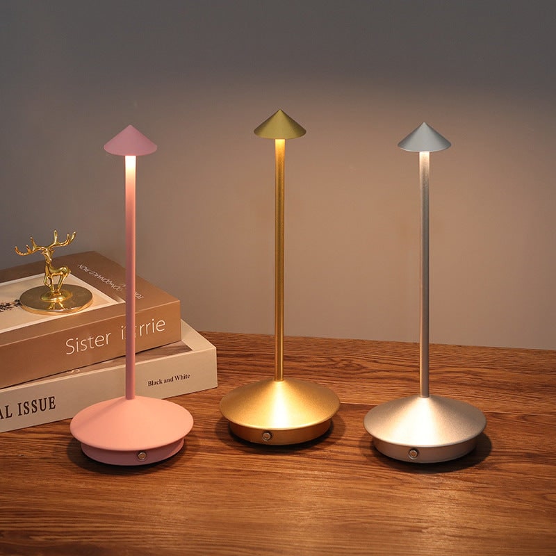 Cordless Table Lamp with USB Rechargeable Battery and Minimalist LED Design - Image 3